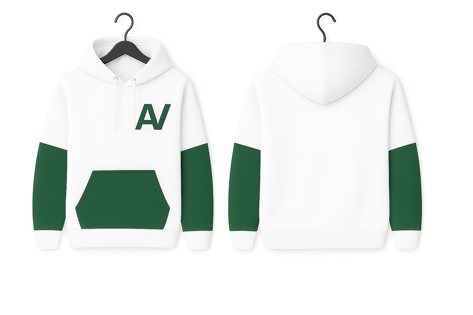 White Green Hoodie
