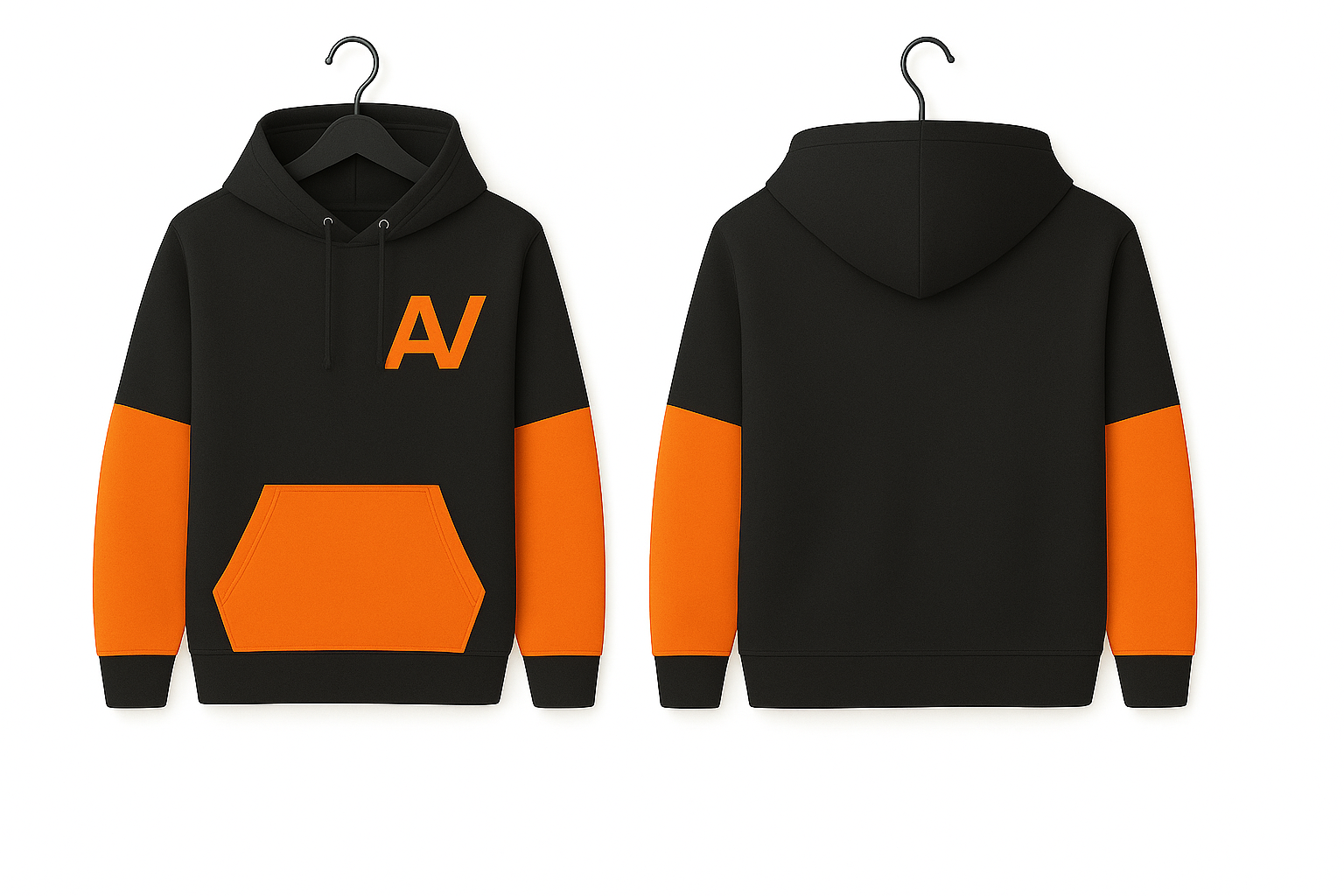 Black Orange Hoodie